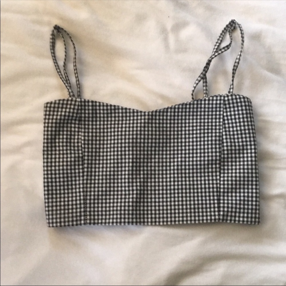 NWOT| BRANDY GINGHAM TOP